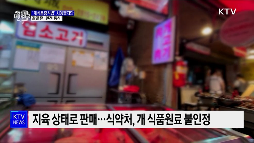 '개식용종식법' 시행됐지만···갈길 먼 '완전 종식'