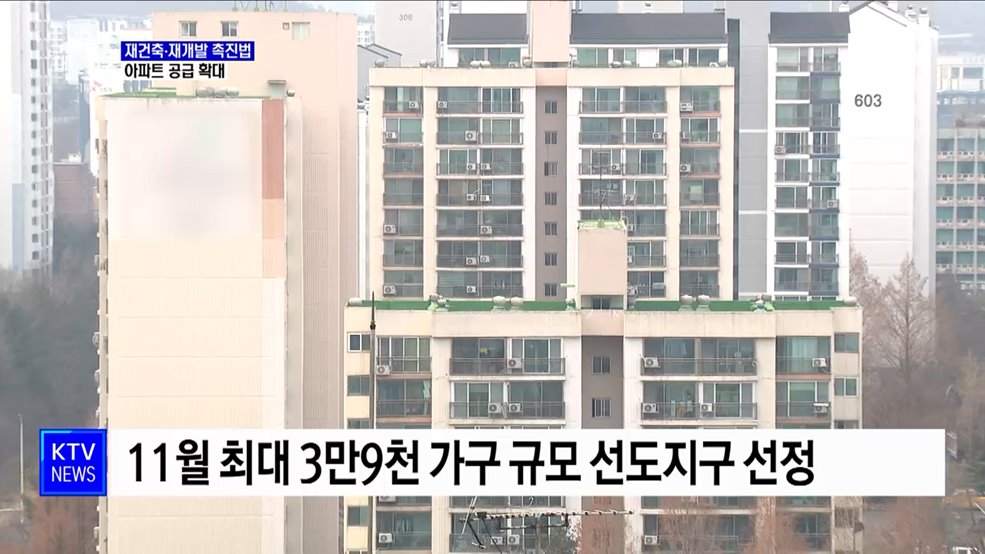 '재건축·재개발 촉진법' 제정···"아파트 공급 획기적 확대"