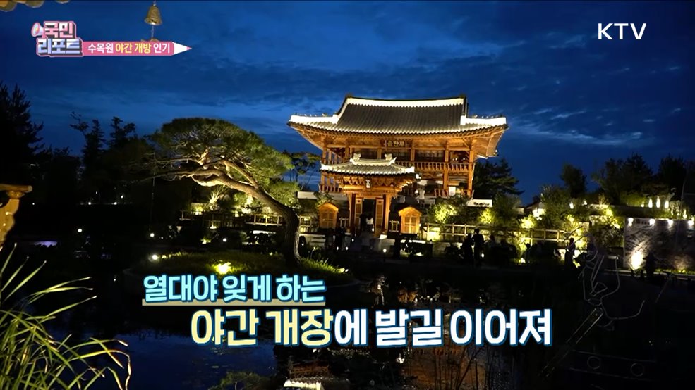 호롱불 들고 즐기는 '국립세종수목원' 야간 개방