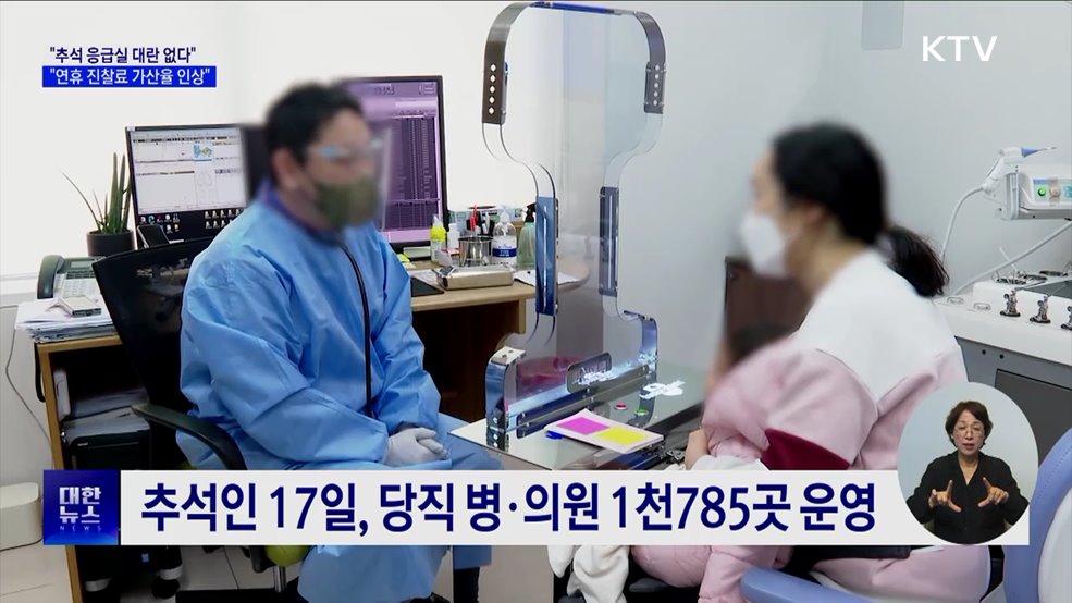 "추석 연휴 진찰료 가산율 인상···지원 강화"