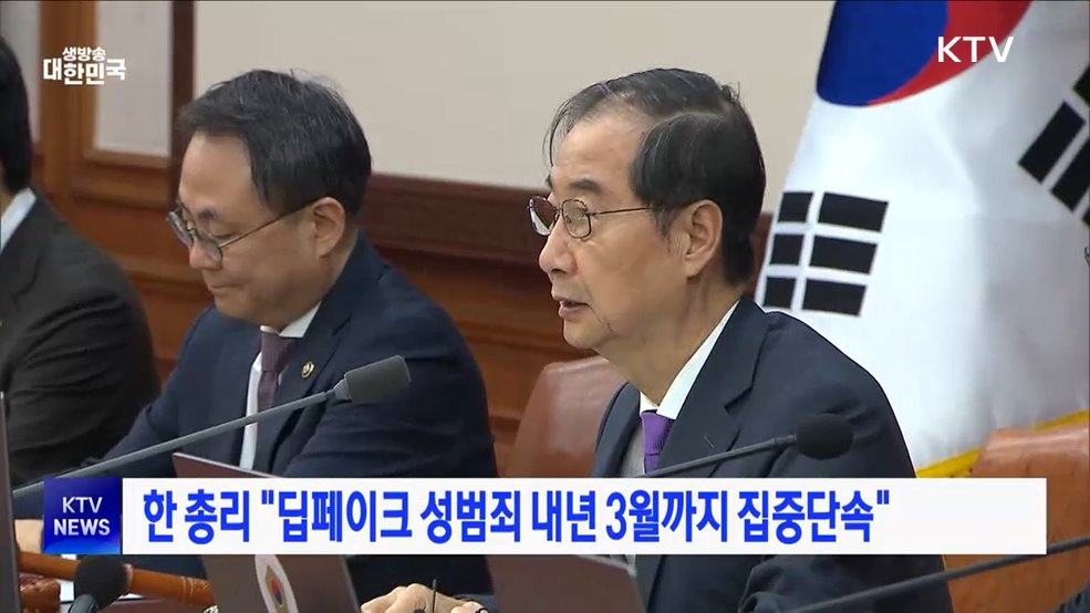 한 총리 "딥페이크 성범죄 내년 3월까지 집중단속"