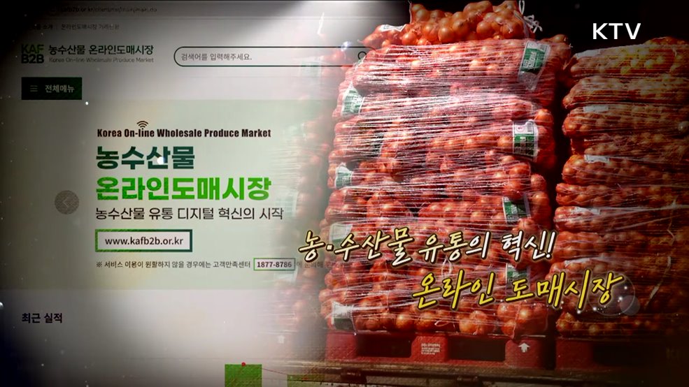 농·수산 유통의 혁신! 온라인 도매시장