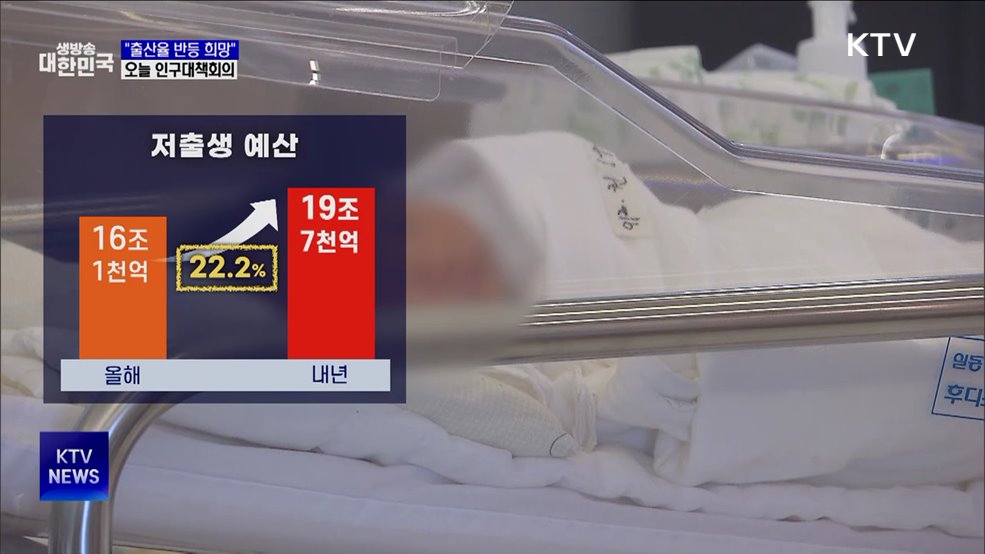 "출산율 반등 희망"···오늘 인구비상대책회의 개최