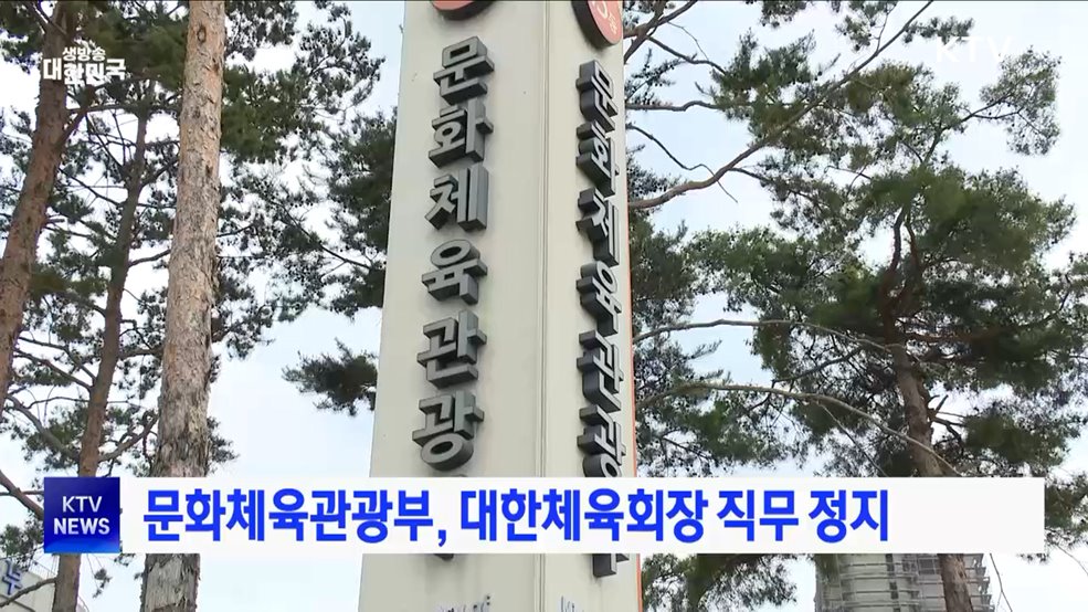 문화체육관광부, 대한체육회장 직무 정지