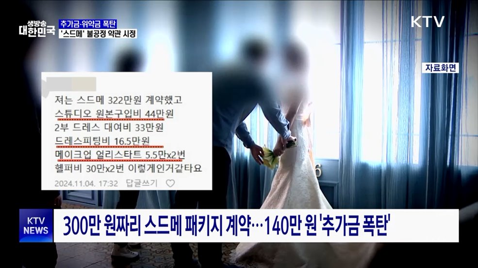 추가금·위약금 폭탄···공정위, '스드메' 손 본다 [현장고발]