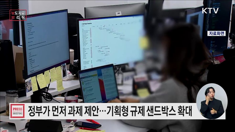 신기술·덩어리규제 등 개선 위해 규제 샌드박스를 기획·발굴형으로 확대 시행