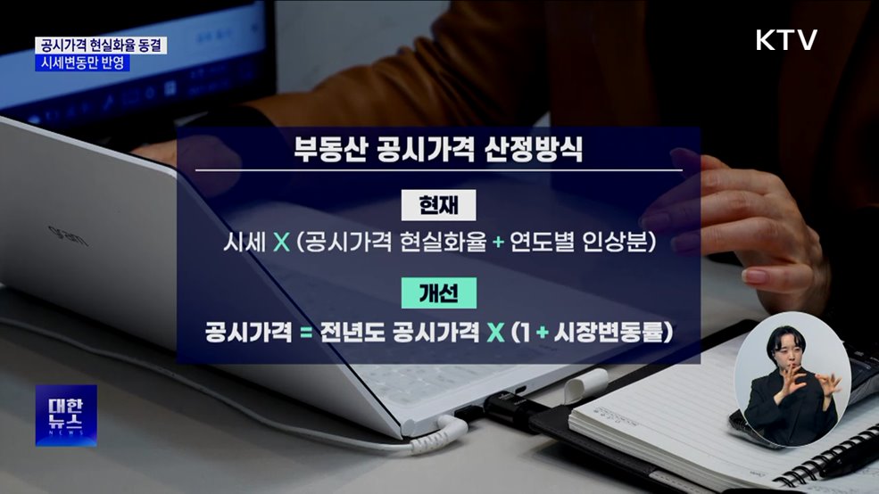 내년도 공시가격 현실화율 동결···시세변동만 반영