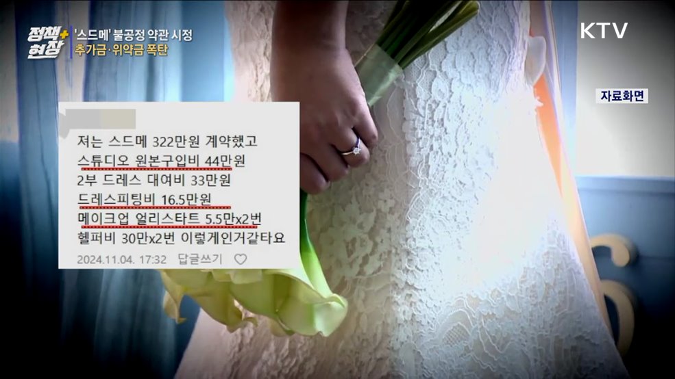 추가금·위약금 폭탄···공정위, '스드메' 손 본다