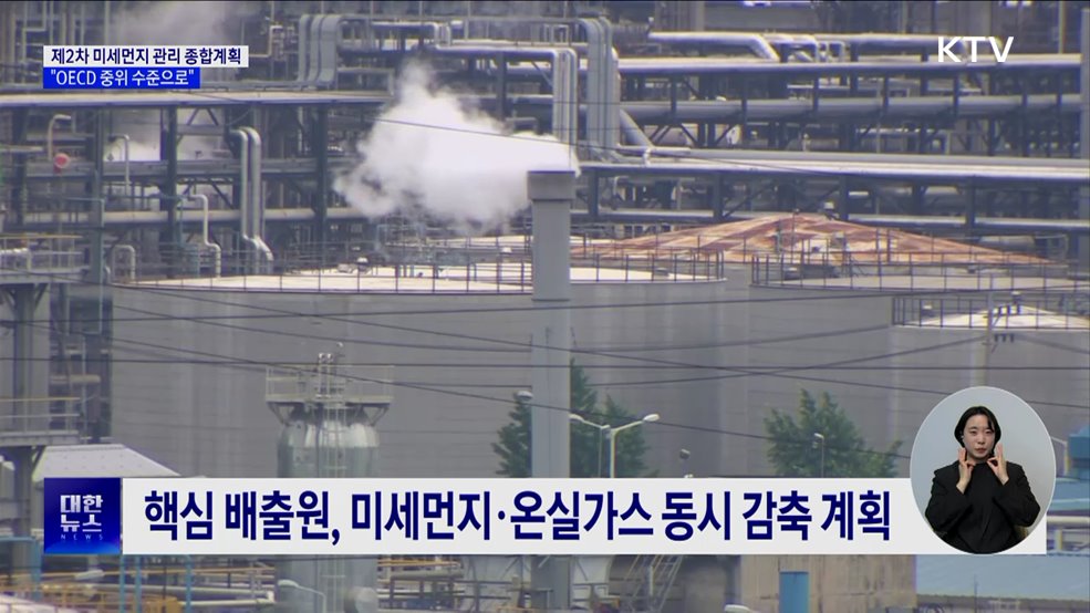 제2차 미세먼지 관리 종합계획···"OECD 중위 수준으로" [정책현장+]