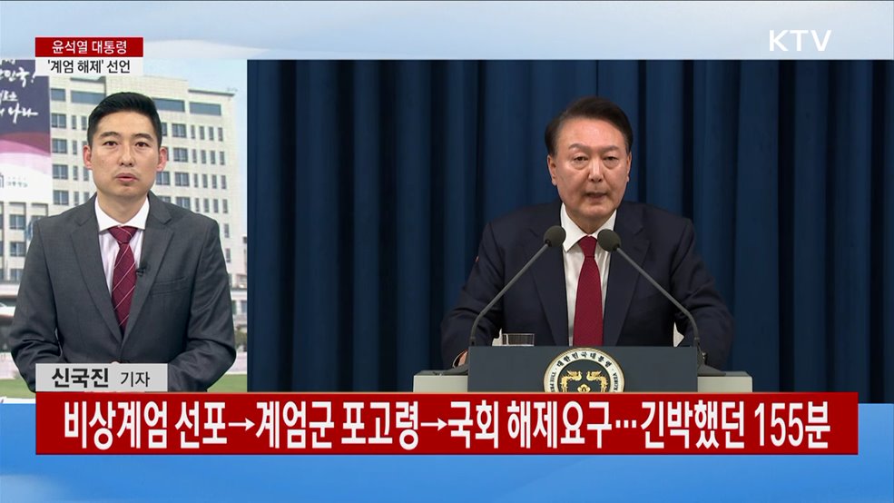 비상계엄 발표 담화 및 계엄 해제 선언 관련 대담