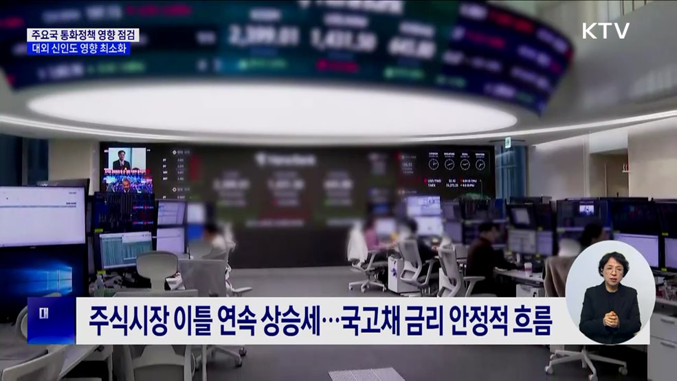 주요국 통화정책 영향 점검···대외 신인도 영향 최소화