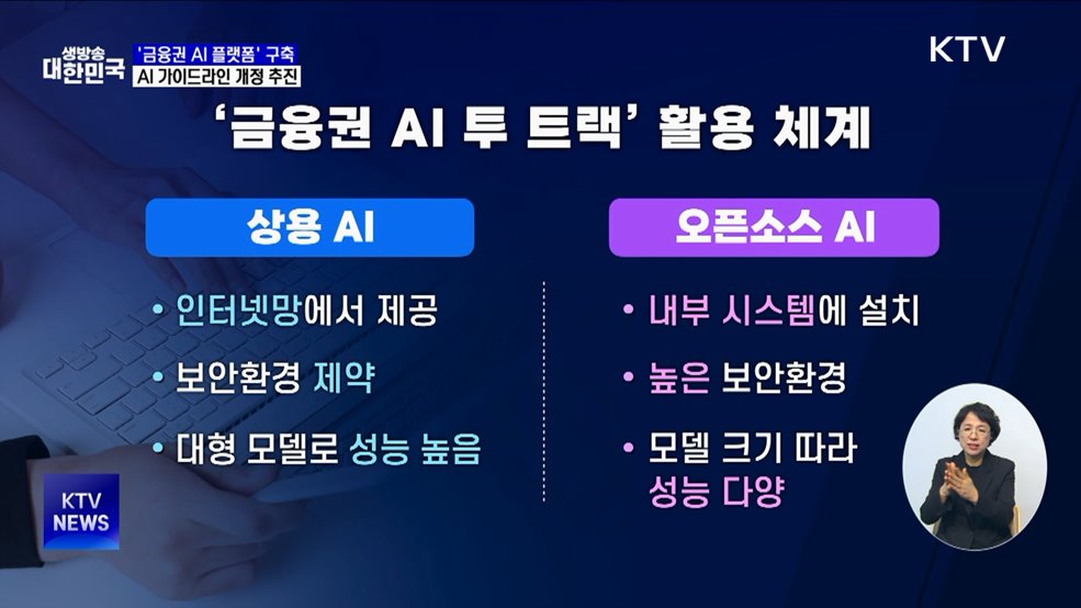 '금융권 AI 플랫폼' 구축···AI 가이드라인 개정 추진