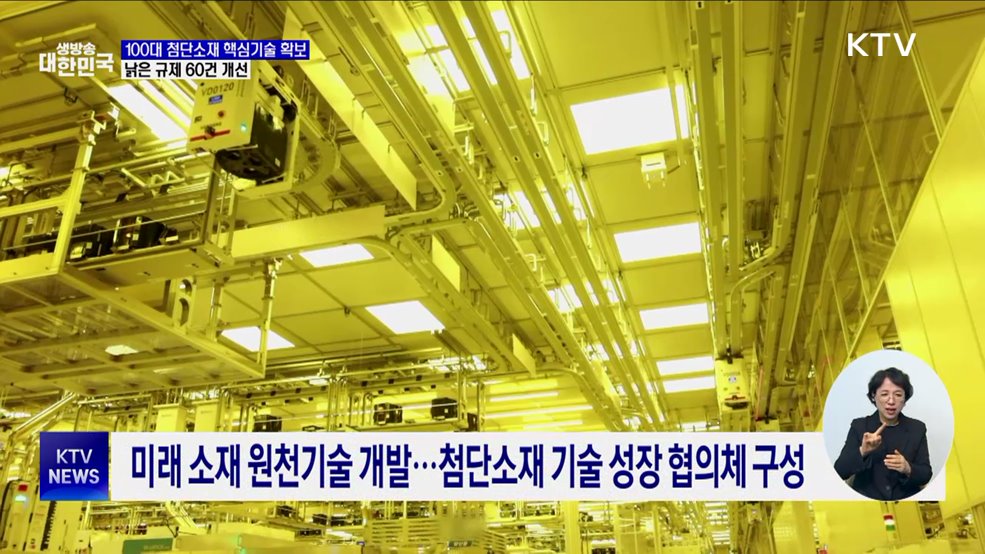 100대 첨단소재 핵심기술 확보···낡은 규제 60건 개선