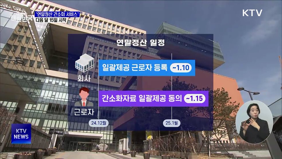 '연말정산 간소화 서비스' 다음 달 15일 시작