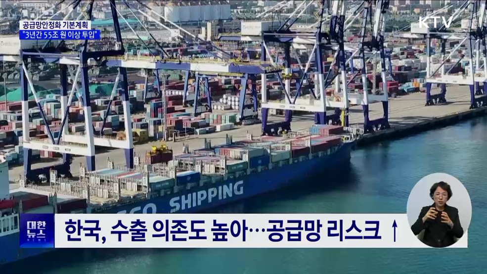 '공급망안정화 기본계획' 발표···"55조 원 이상 투입"