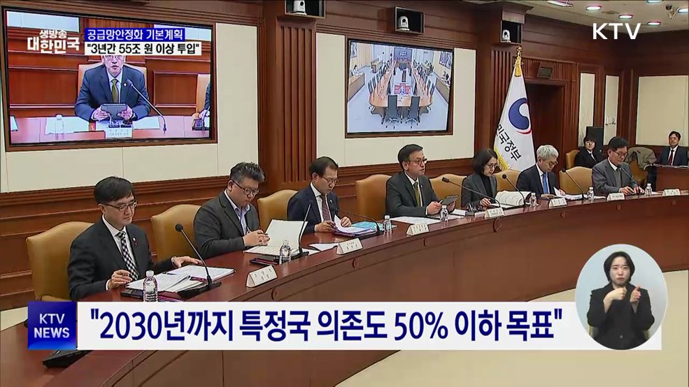 '공급망안정화 기본계획' 발표···"55조 원 이상 투입"