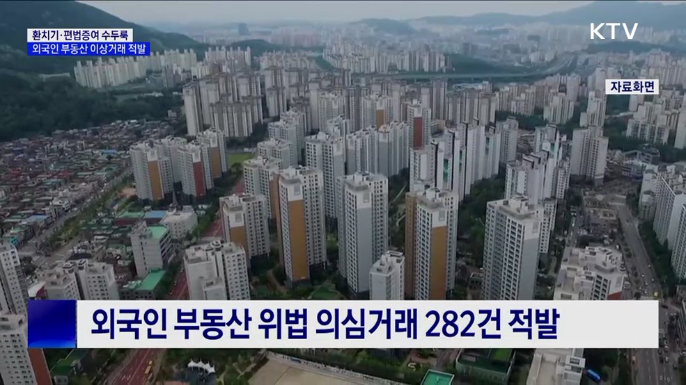 환치기·편법증여 수두룩···외국인 부동산 이상거래 적발