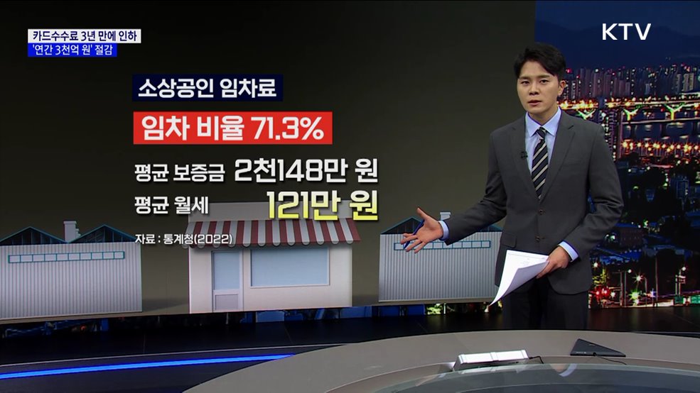 카드수수료 3년 만에 인하···'연간 3천억 원' 절감