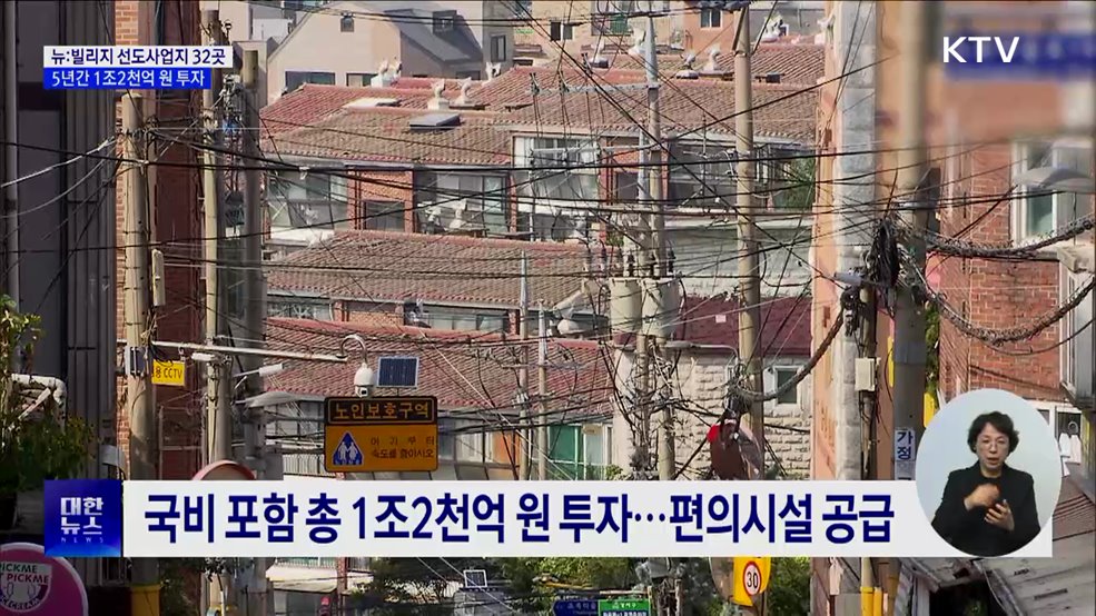 뉴:빌리지 선도사업지 32곳···5년간 1조2천억 원 투자