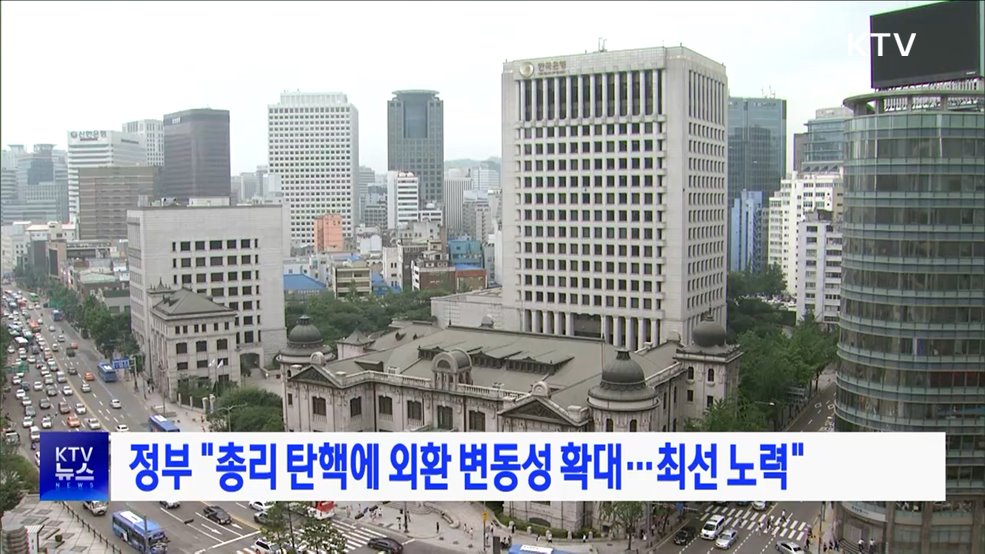 정부 "총리 탄핵에 외환 변동성 확대···최선 노력"