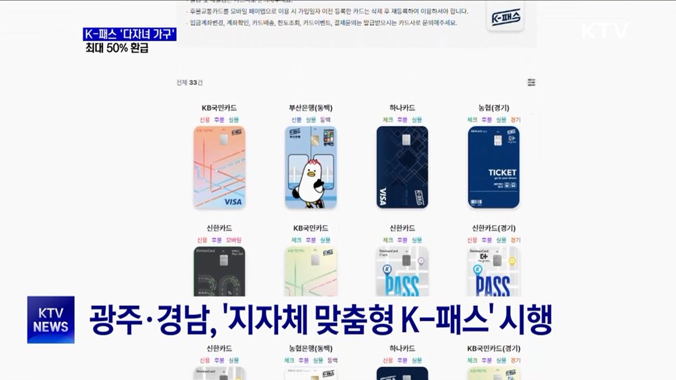 K-패스 '다자녀 가구' 신설···최대 50% 환급