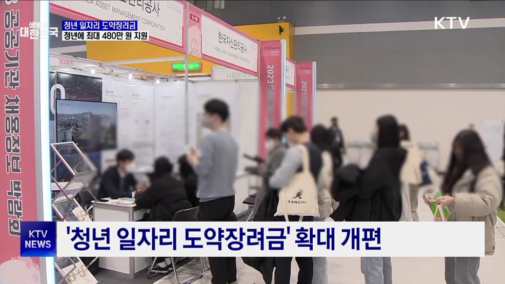 '일자리 도약장려금' 확대···청년에 최대 480만 원 지원