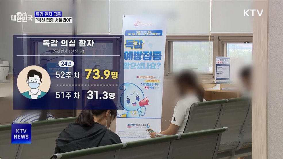 독감 유행 8년 만에 최대···백신접종·위생관리 중요