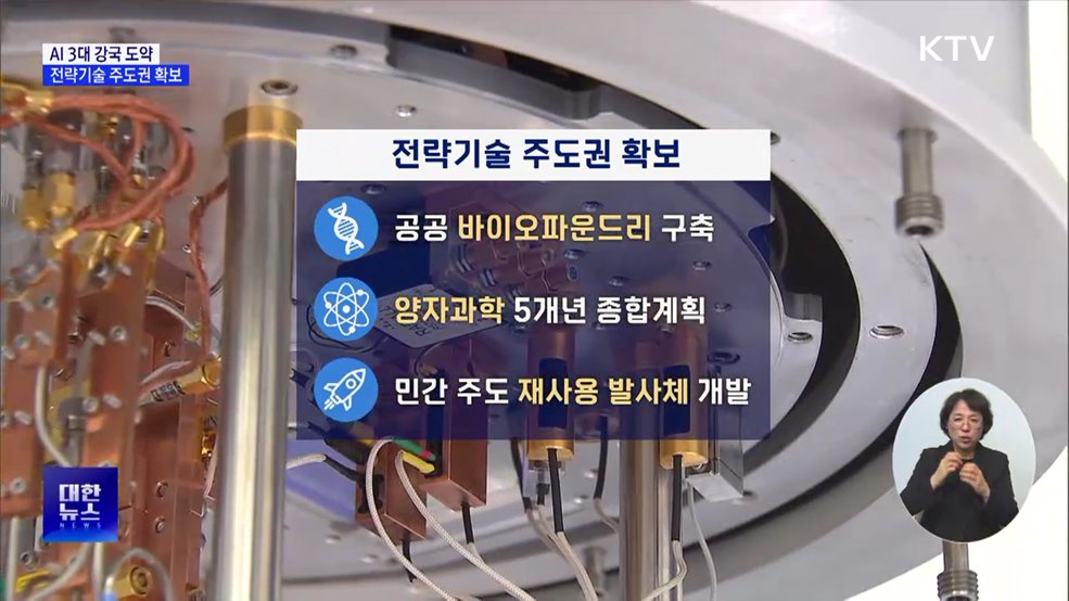 AI 3대 강국 도약···'양자·첨단바이오' 주도권 확보