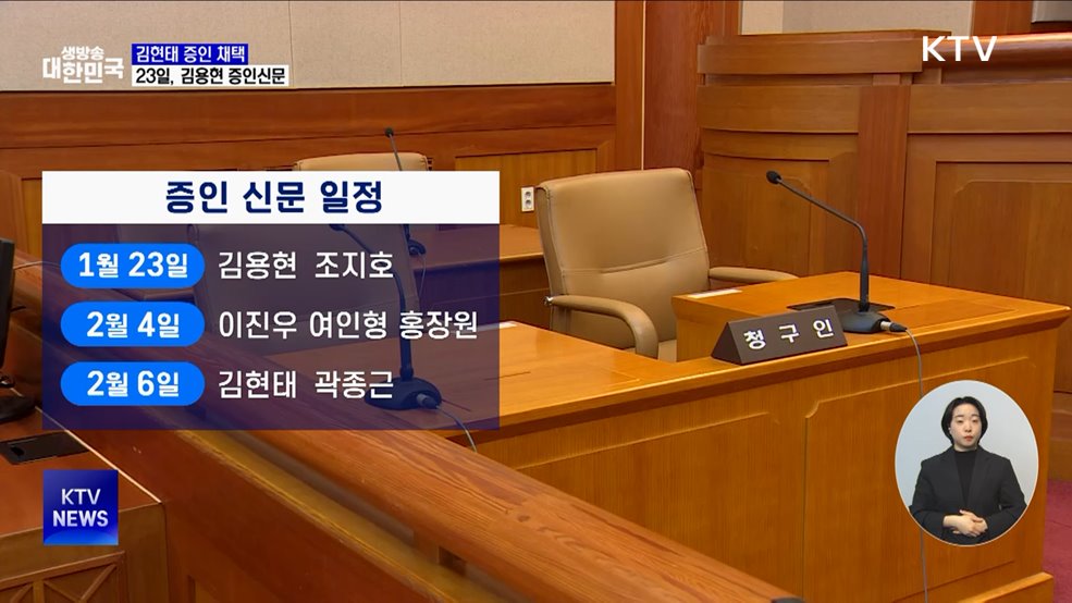 헌재, 김용현 먼저 증인신문···김현태 추가 채택