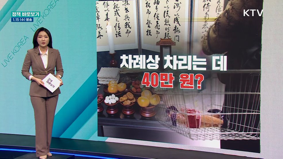 설 차례상 비용이 '40만 원'? 사실은