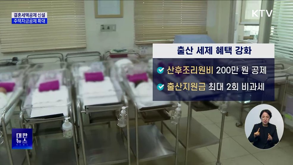 결혼세액공제 신설···주거 세제혜택 강화