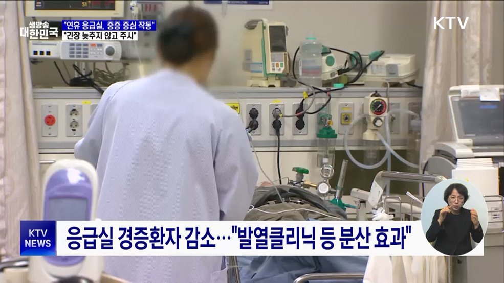 "설 연휴 응급실, 중증 중심 작동···협조 감사"