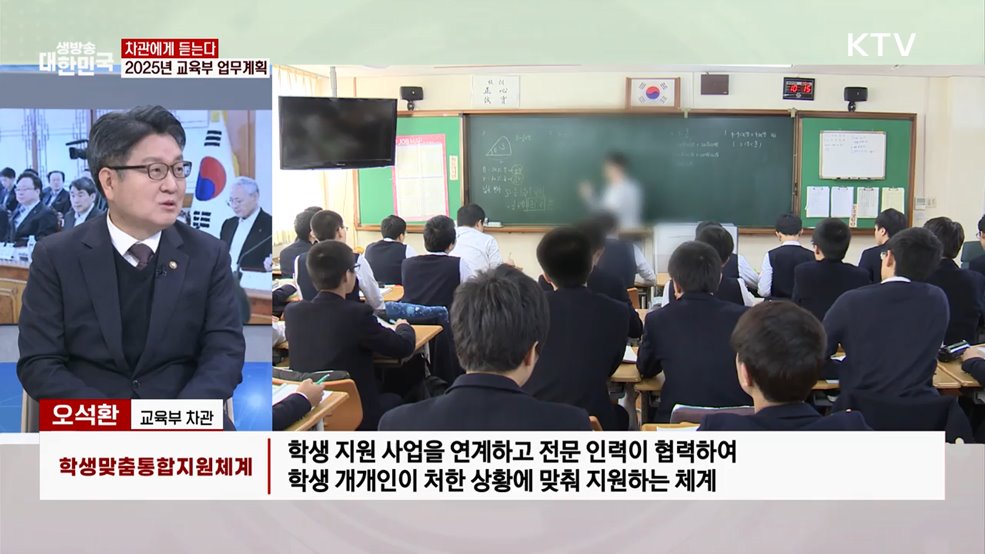 "맞춤형 지원 강화" 2025년 교육부 업무계획