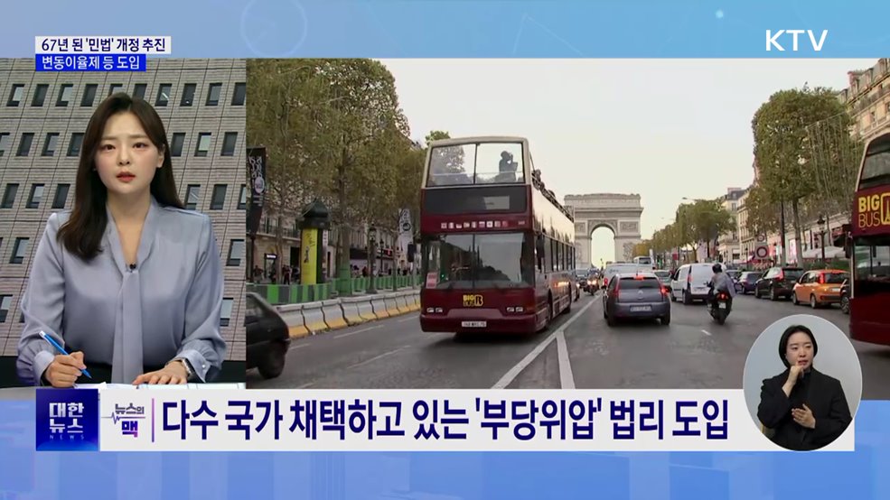 67년 된 '민법' 개정 예고···변동이율제 등 도입 [뉴스의 맥]