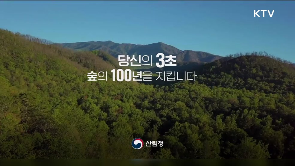 2025 산불예방 캠페인 당신의 3초 숲의 100년을 지킵니다 - 산림청