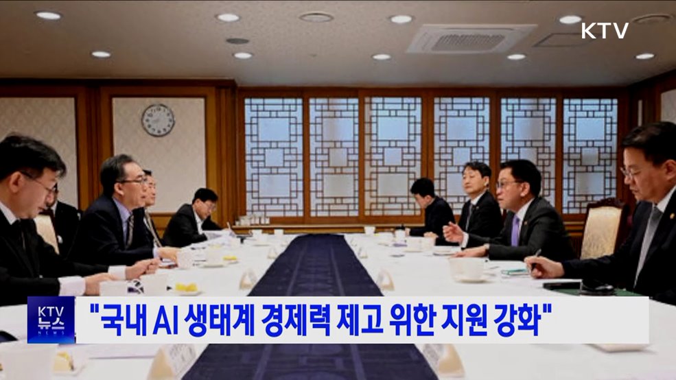 "국내 AI 생태계 경쟁력 제고 위한 지원 강화"
