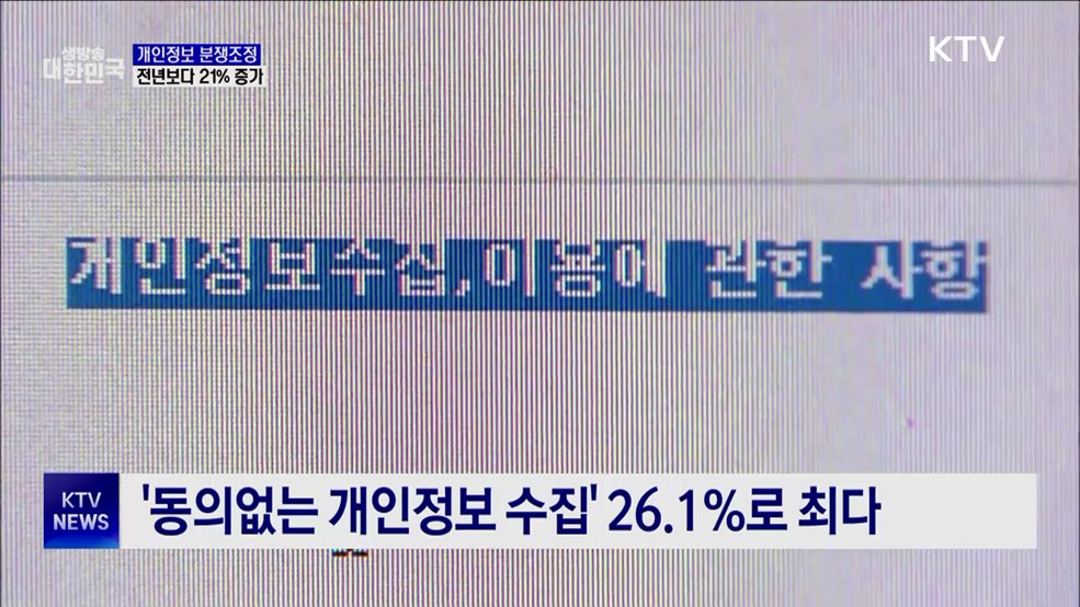 개인정보 분쟁조정제도 강화···분쟁조정 21% 증가