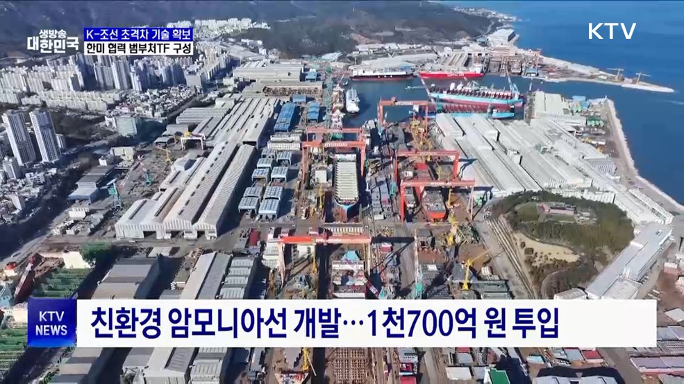 K-조선 초격차 기술 확대···2천600억 원 투입