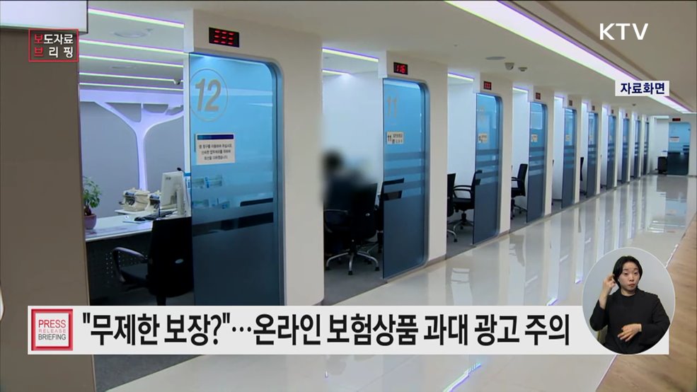 주요 금융상품 광고 점검 결과 유의사항 등 안내 - 보험상품 온라인 광고 편-