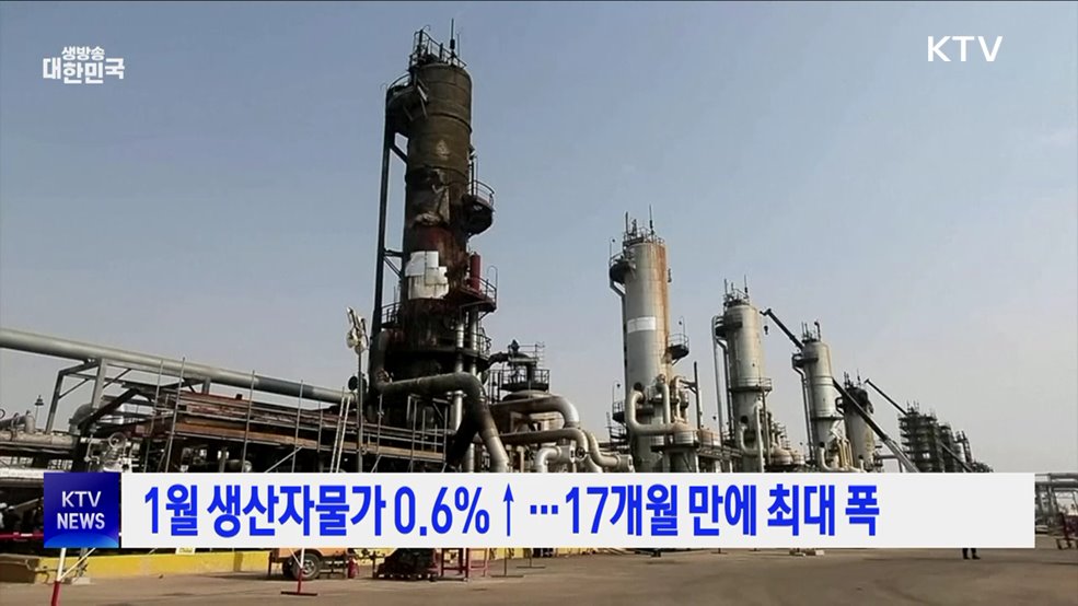 1월 생산자물가 0.6%↑···17개월 만에 최대 폭