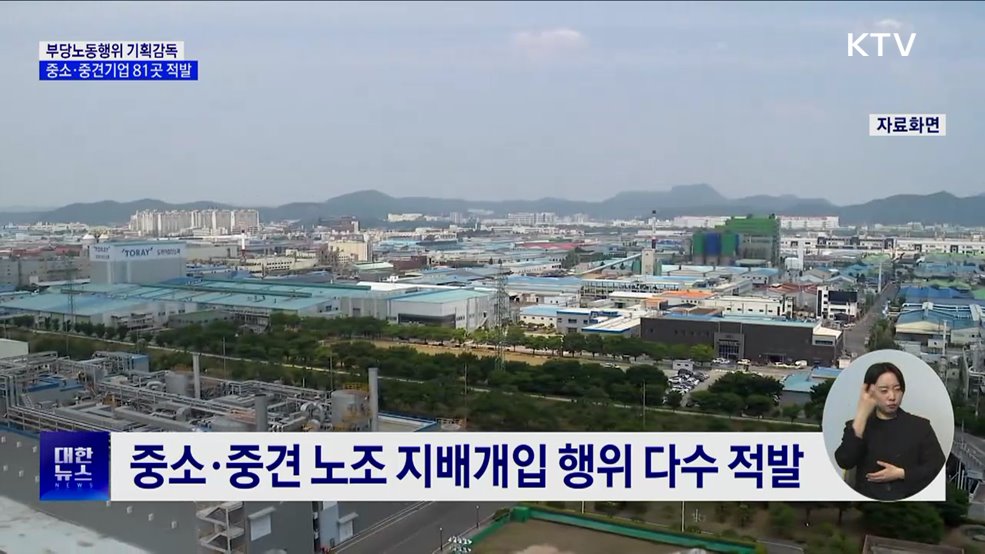 근절되지 않는 부당노동행위···중소·중견기업 81곳 적발