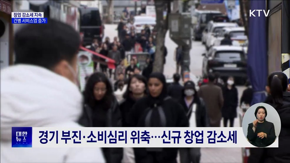 지난해 창업기업 118만 개···간병 서비스업 증가