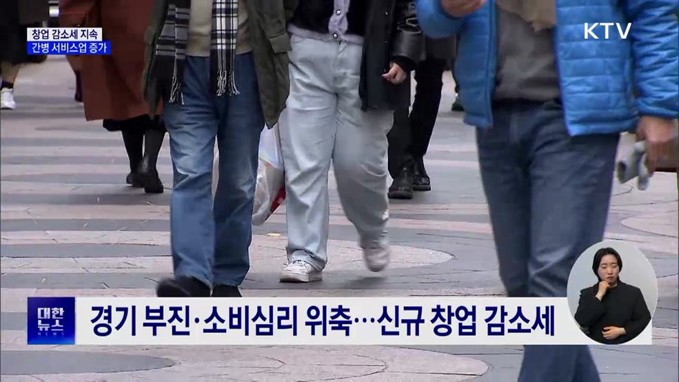 지난해 창업기업 118만 개···간병 서비스업 증가