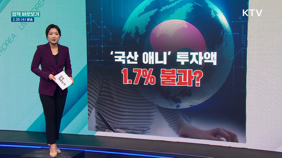 '국산 애니' 투자액 1.7% 그친다?
