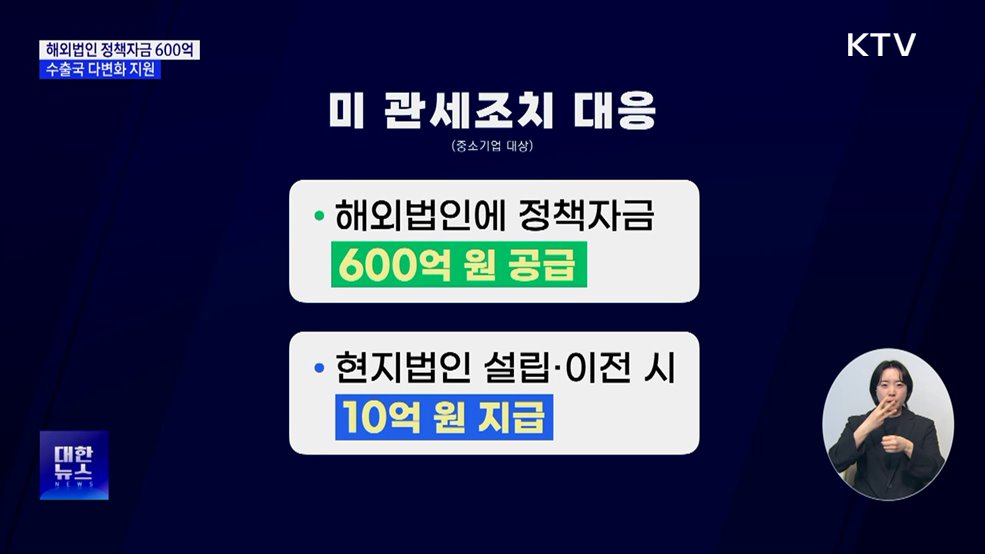 중기 해외법인 정책자금 600억 투입···수출국 다변화 지원