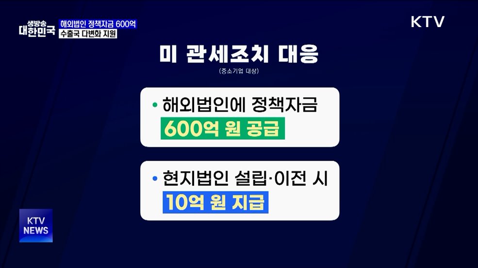 중기 해외법인 정책자금 600억 투입···수출국 다변화 지원