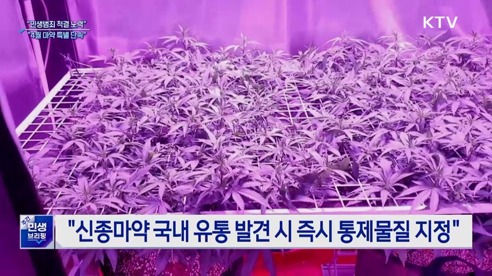 "다음 달 마약 특별 단속·대포폰 개통 차단"