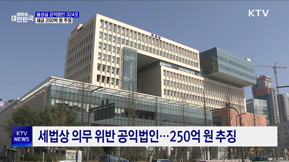기부금 사적 유용···공익법인 324곳 적발