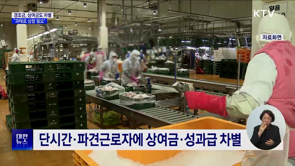 경조금이나 상여금도 차별···"과태료 올려야"