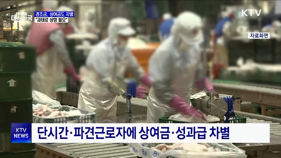 경조금이나 상여금도 차별···"과태료 올려야"